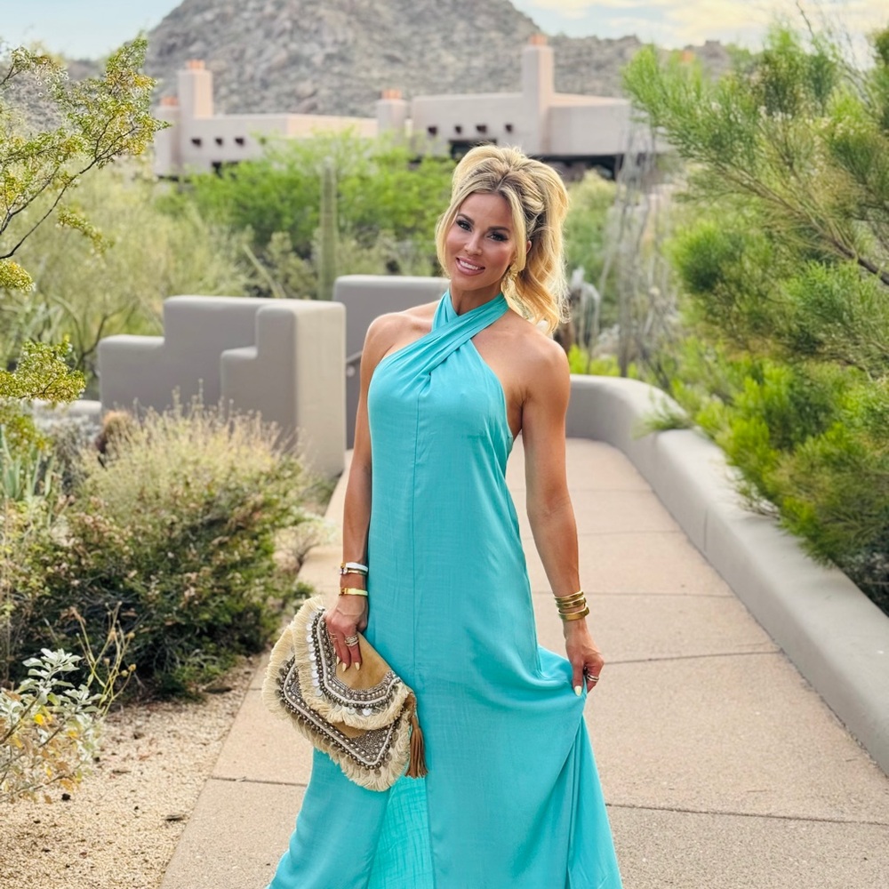 Vici Turquoise Maxi Dress